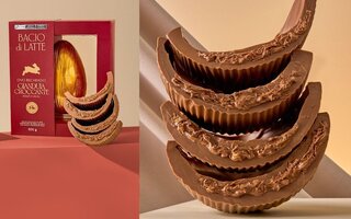 Ovo Recheado com Gianduia Crocante, da Bacio di Latte