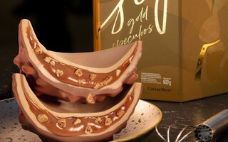 Ovo Recheado do Chef Gold Speculoos, da Cacau Show