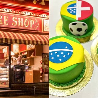 Carlo's Bakery presenteia clientes com bolos decorados na Copa do