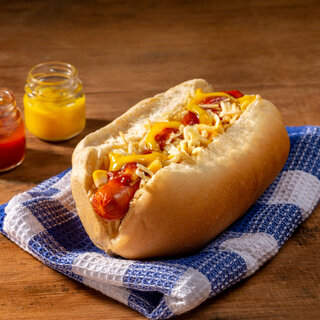 Receitas: Receita: cachorro-quente simples com queijo gratinado