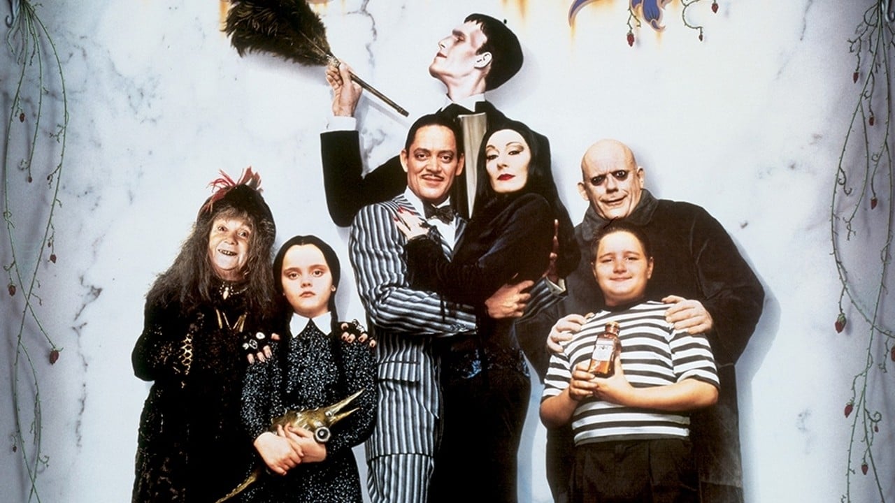 Arte: A Família Addams e seus personagens