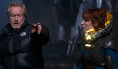 Ridley Scott dirige o filme Prometheus