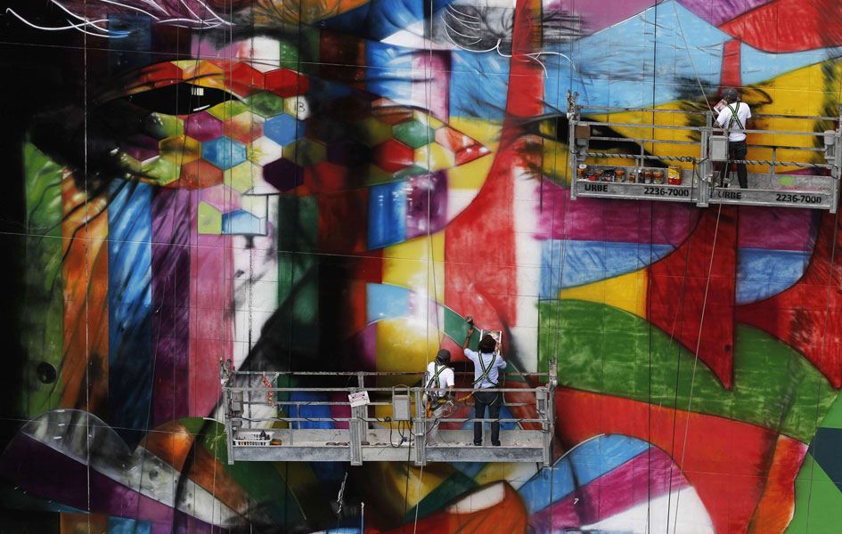 Eduardo Kobra fala sobre mural de Niemeyer na Paulista