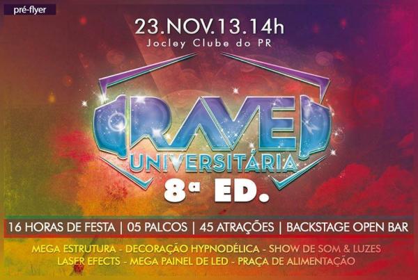 Na Cidade: 8ª Rave Universitária em Curitiba