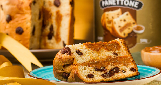 Panettone Doce de leite gotas de chocolate, da Casa do Pão de Queijo