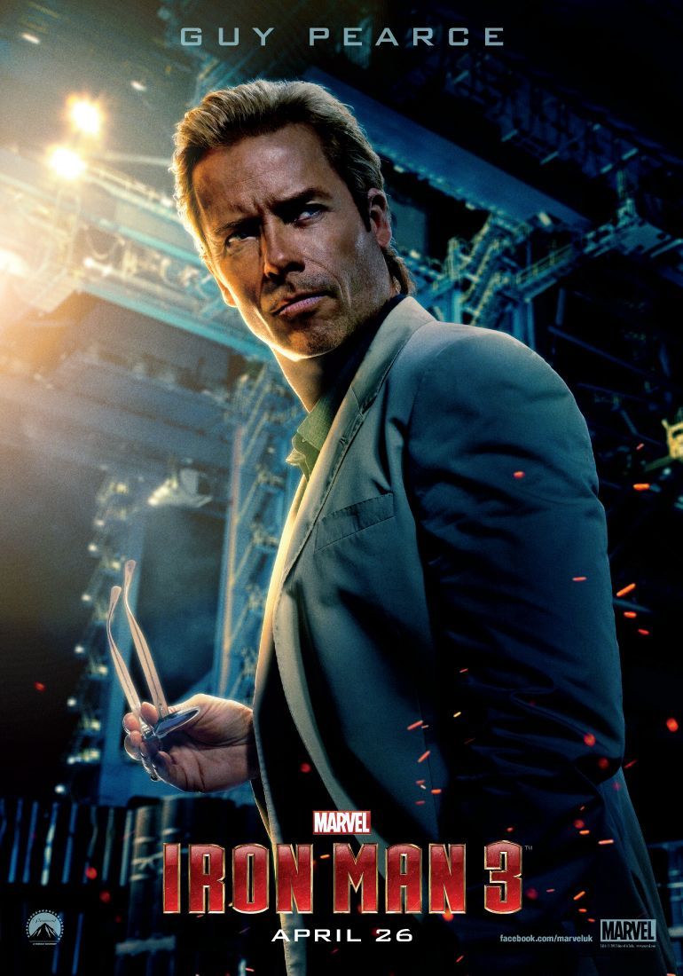 guy pearce poster homem de ferro 3