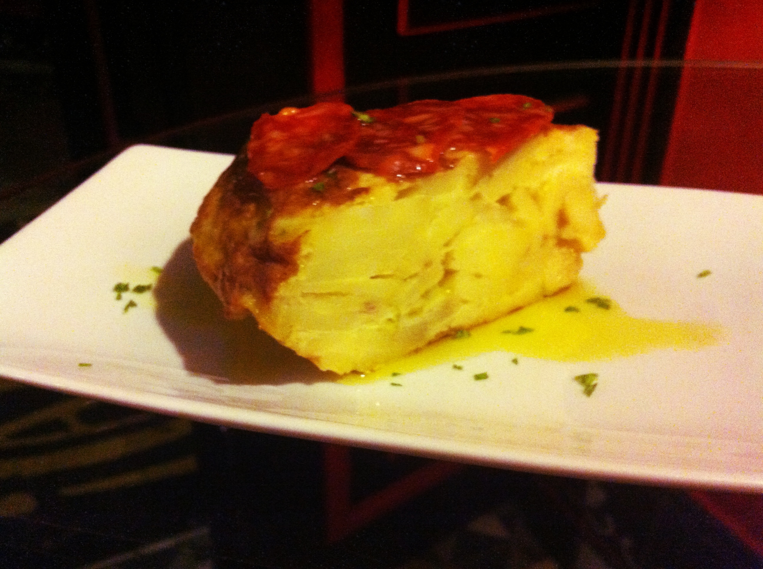 Tortilla de patatas con chorizo