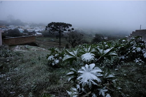 Neve em Caçapava (RS)