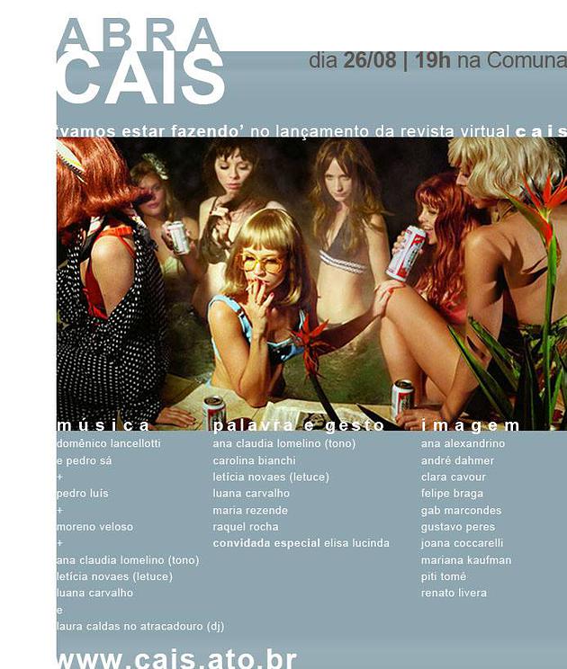 Arte: Lançamento da Revista CAIS
