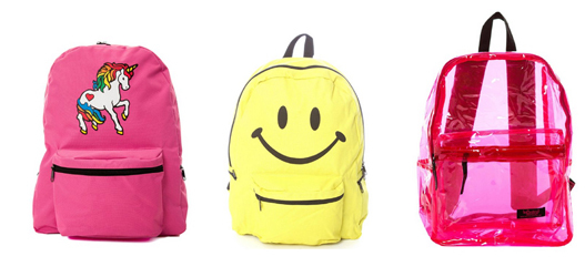 mochilas para início das aulas