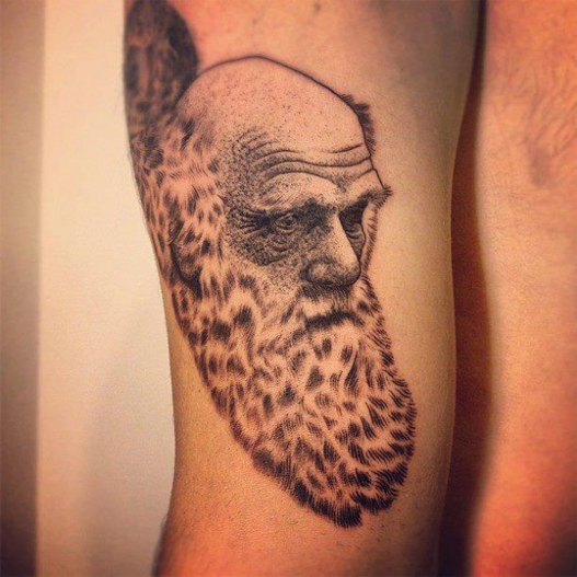 tatuagem em pontilhismo