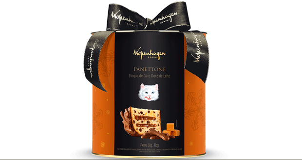 Kopenhagen - Panettone Língua de Gato com Doce de Leite