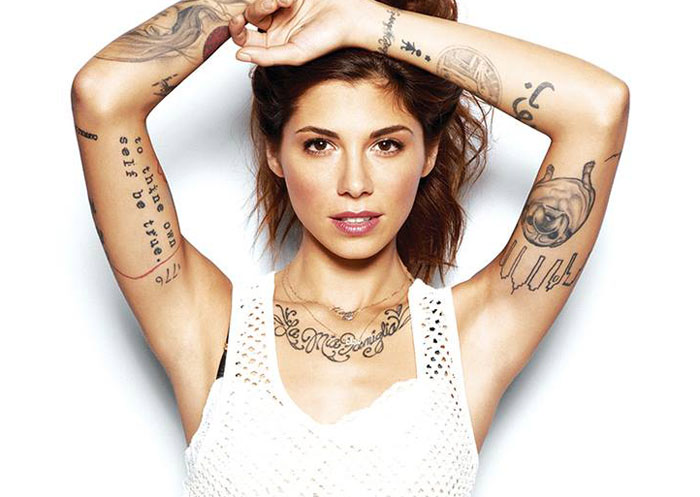 Arte: Christina Perri em São Paulo em 2015