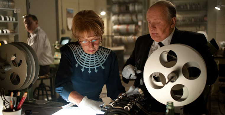 Helen Mirren e Anthony Hopkins em "Hitchcock"