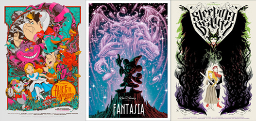 Confira uma seleção de posters da Disney em releituras nostálgicas
