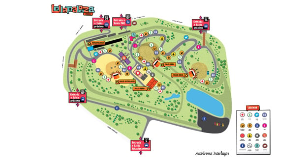Shows: Confira o mapa do Lollapalooza 2014