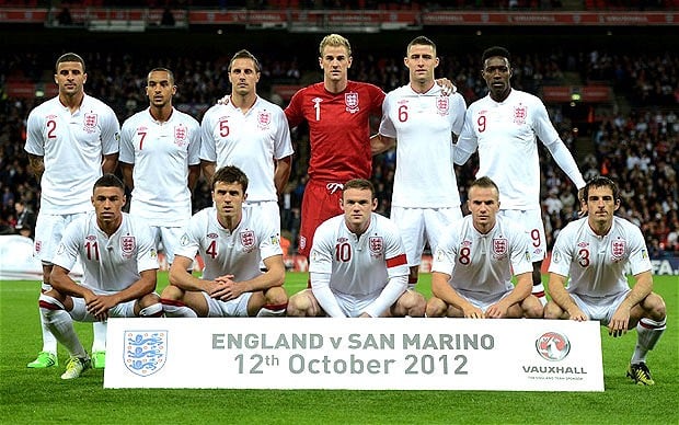 Esportes: Seleção da Inglaterra 2014