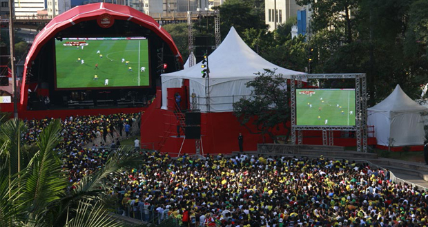 Viagens: Telões para ver a Copa em São Paulo