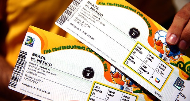 Centro de distribuição de ingressos em Brasília para a Copa do Mundo 2014