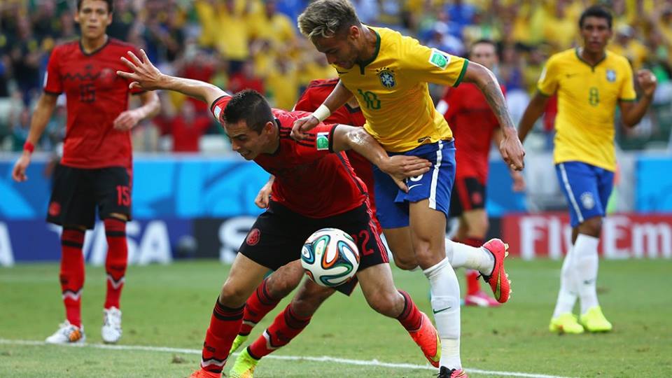 Brasil joga mal e empata com o México