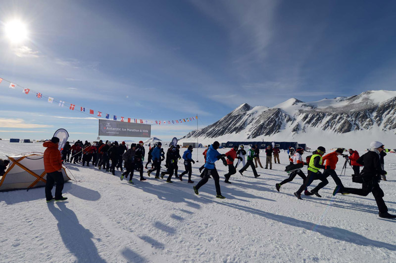 Maratona do Gelo - Antártida