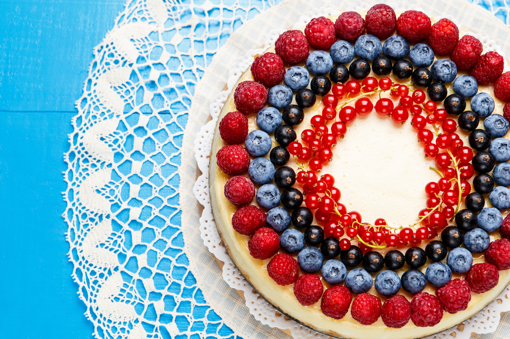 Bolo de frutas vermelhas