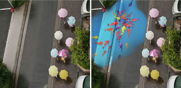 Conheça o Project Monsoon: arte na Coréia que só aparece quando chove