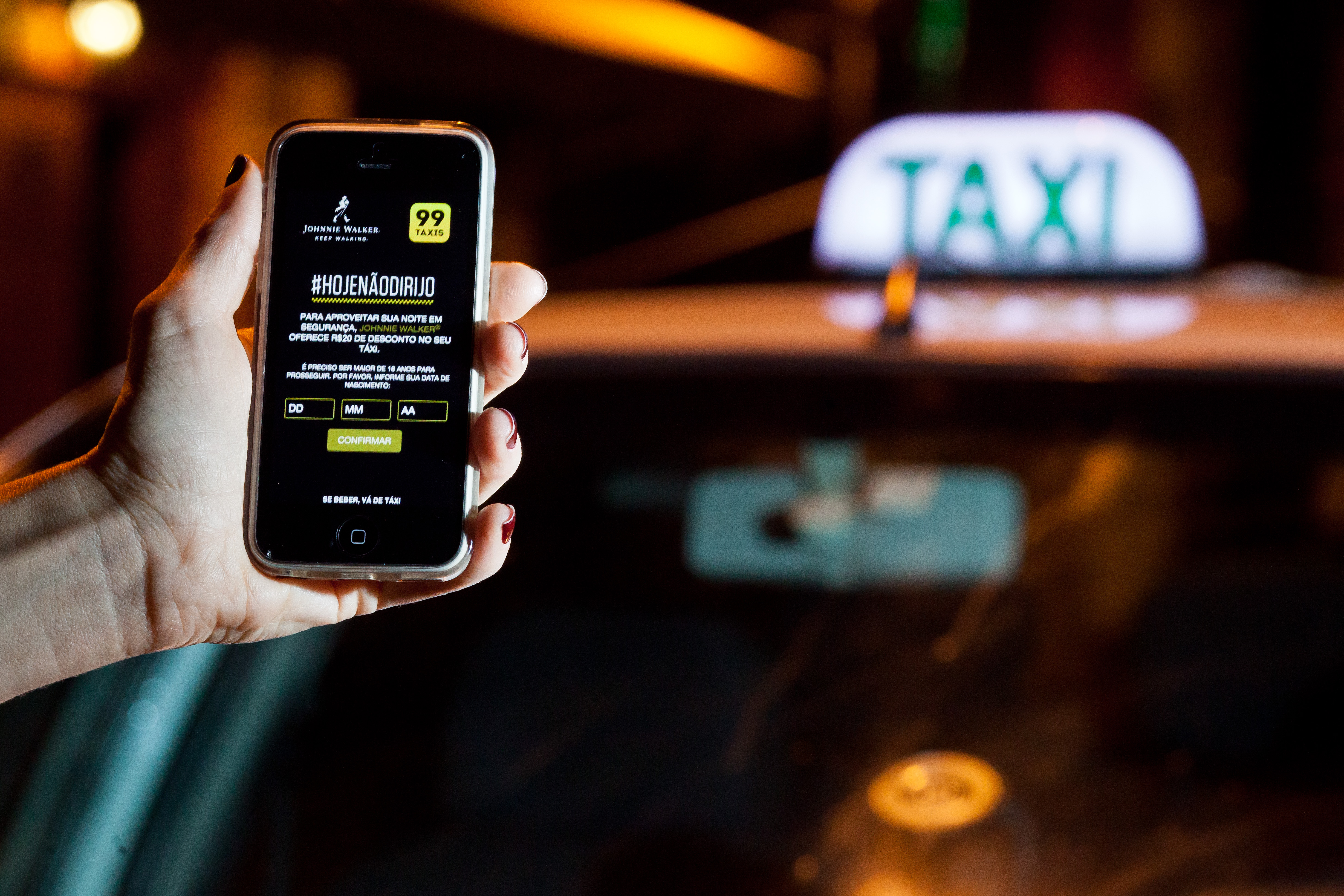 #HojeNãoDirijo: campanha paga corridas de táxi de até R$ 30 nas noites de sexta e sábado em SP