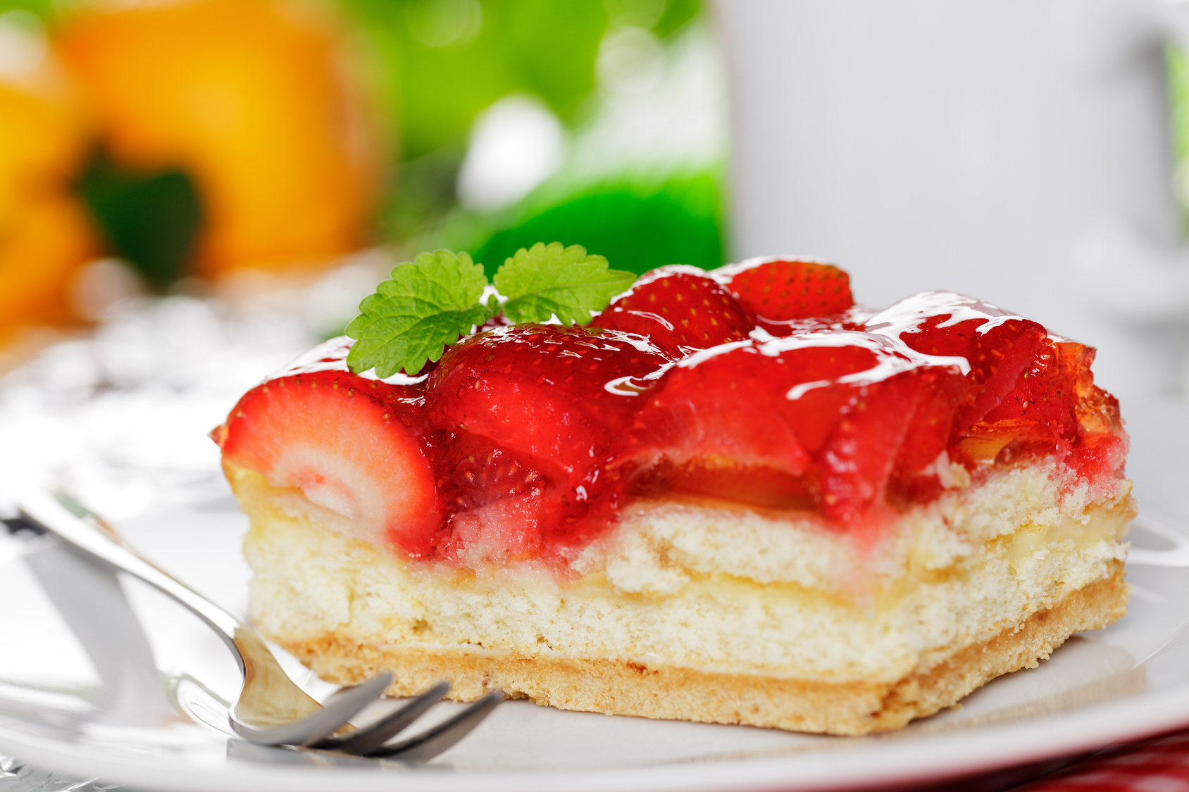 Torta de morango recheada com cream cheese