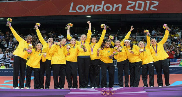 Time feminino de vôlei de quadra