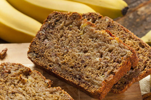 Bolo de banana com chocolate fitness