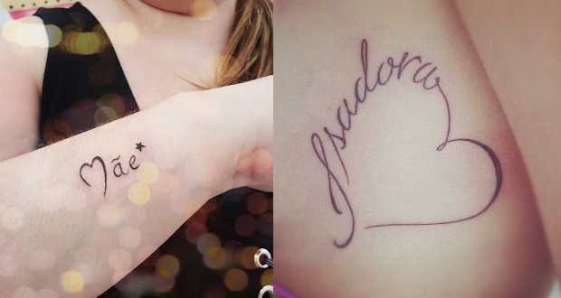 Tatuagens de mãe e filha