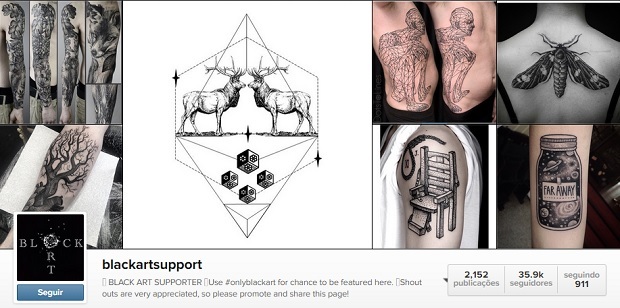 tatuagem black art support