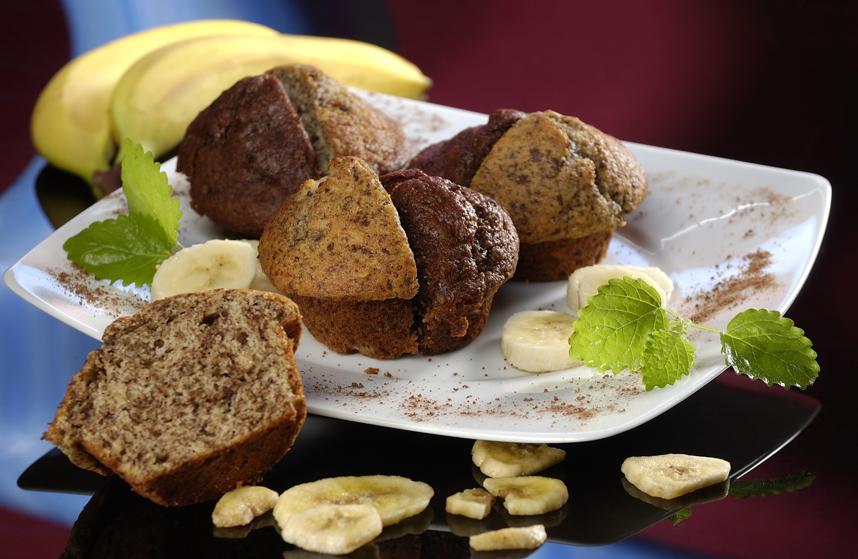 Bolo Integral com Açúcar Mascavo, Canela e Banana