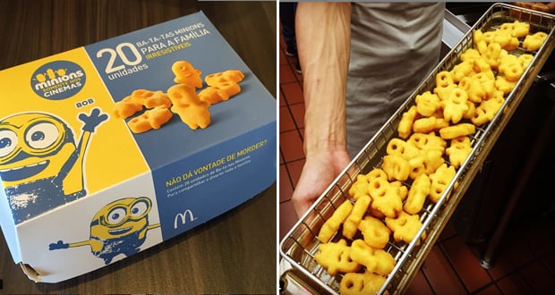 Restaurantes: McDonald's lança brindes e batata em forma de Minions