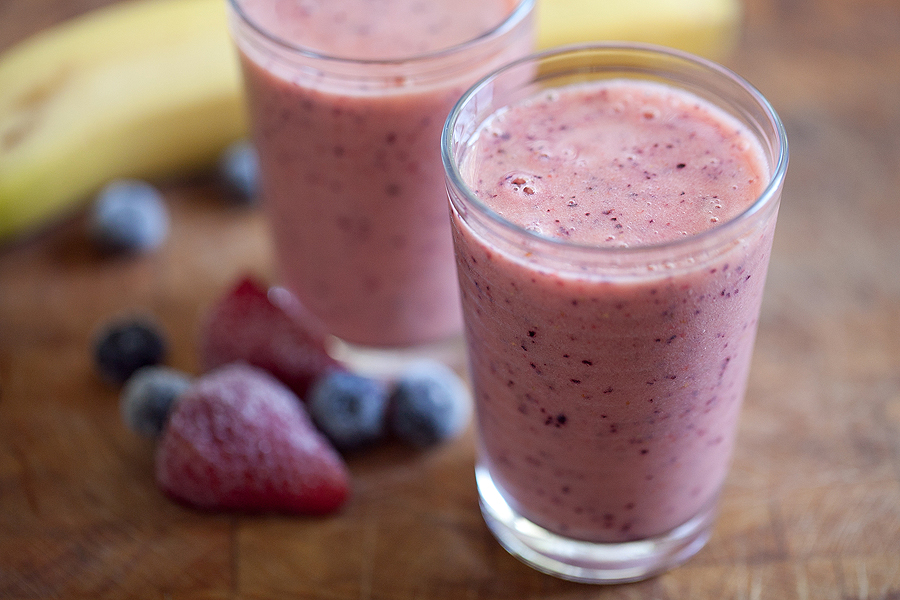 Smoothie de Frutas Vermelhas com Chia