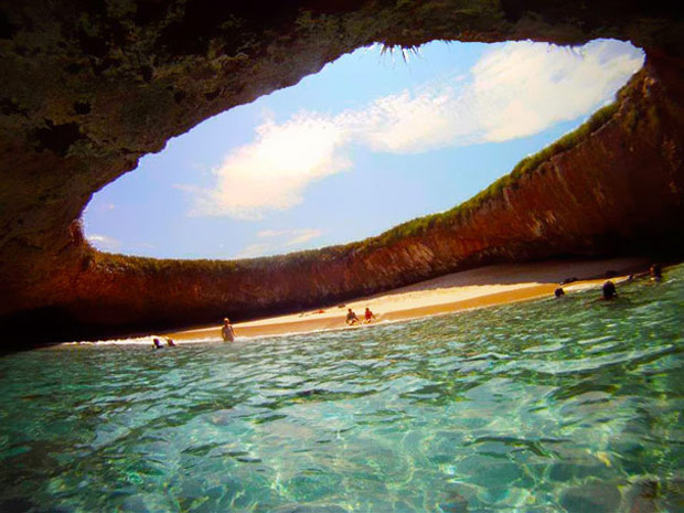 Praia escondida - Ilhas Marietas (México)