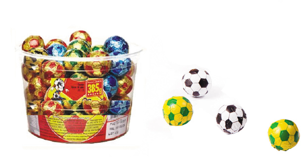 BOLA DE FUTEBOL DE CHOCOLATE