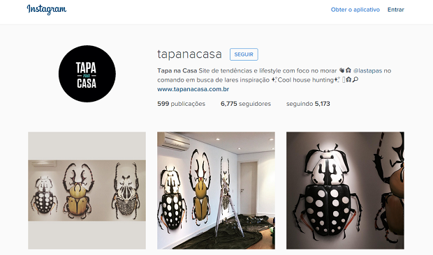 Tapa na Casa perfis no instagram para quem gosta de decoração