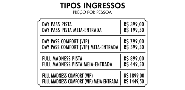 preços dos ingressos do tomorrowland brasil 2016