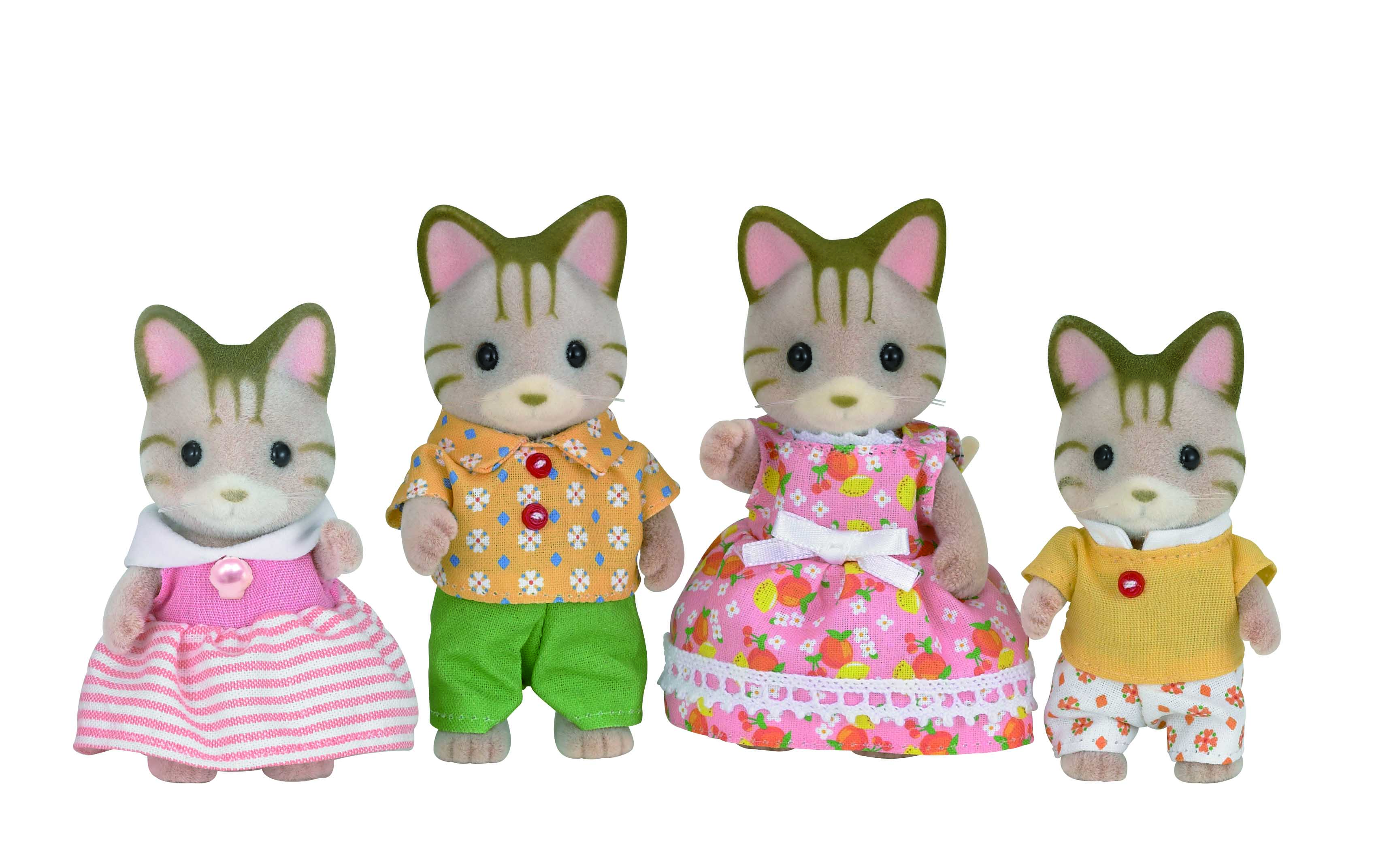 Família dos Gatos Listrados, da Sylvanian Families