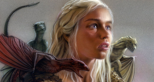 Daenerys e seus dragões