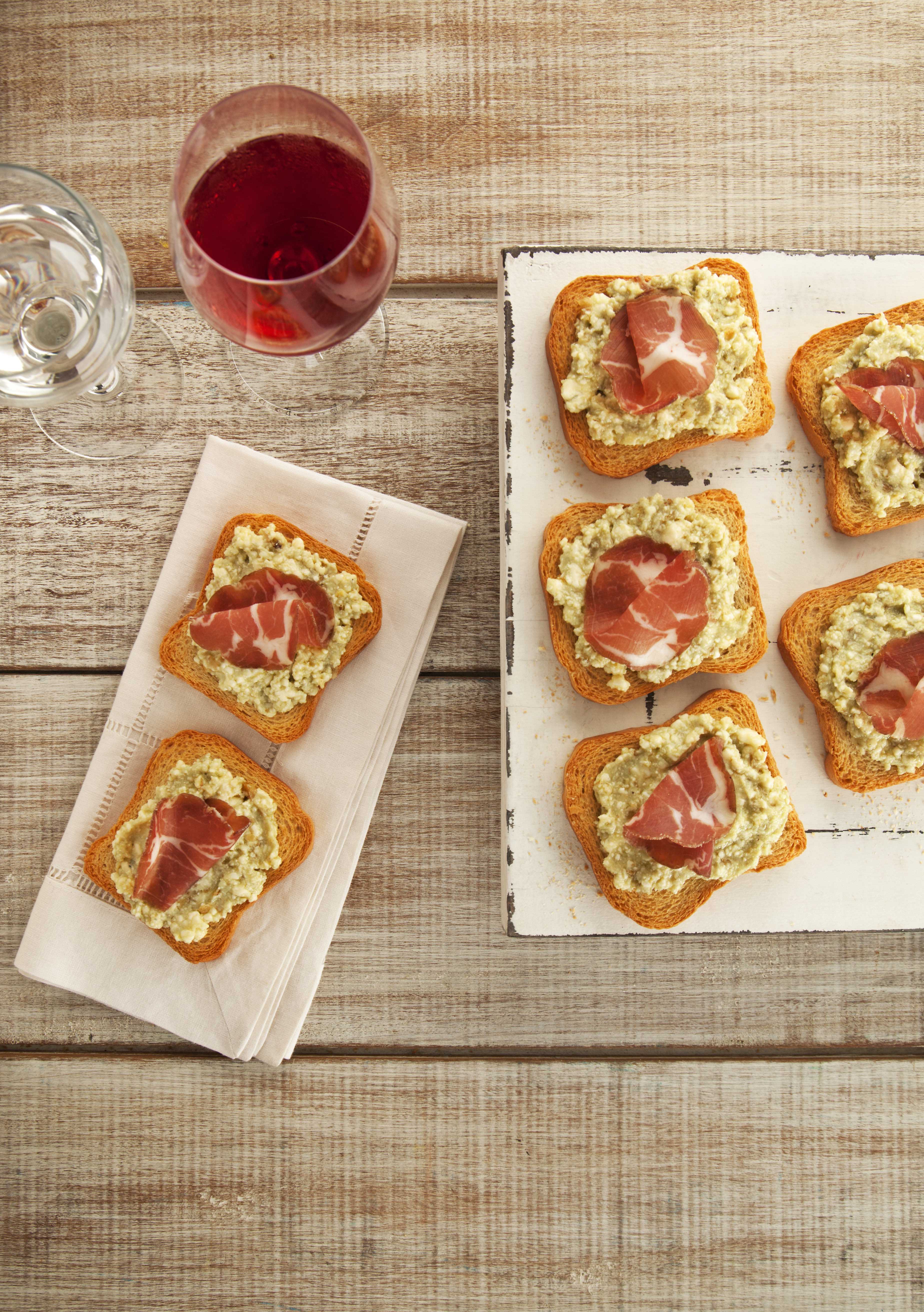 Crostini de Gorgonzola e Copa