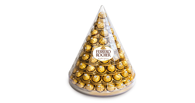 Pirâmide de Ferrero Rocher