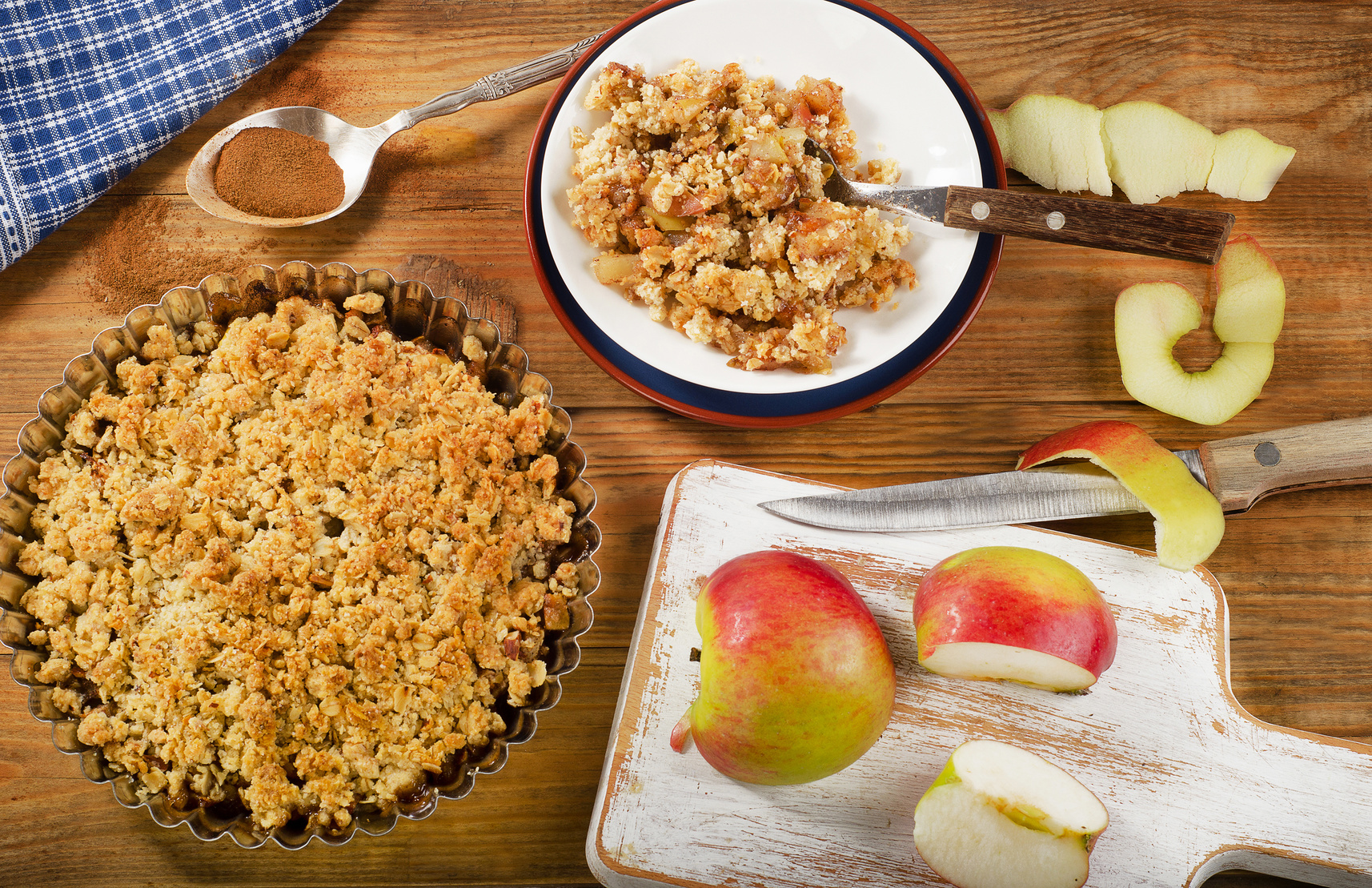 CRUMBLE DE MAÇÃ SEM GLÚTEN