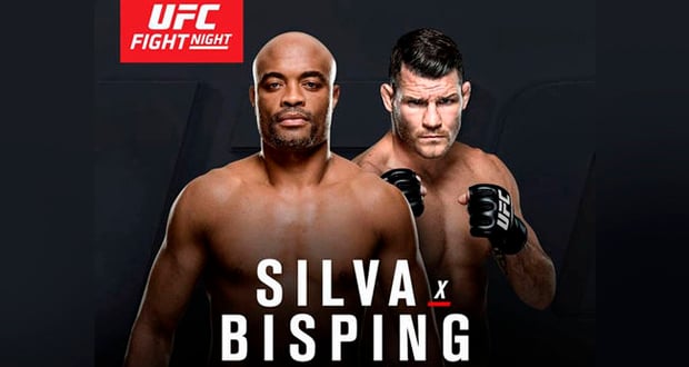 TV: Transmissão da luta de Anderson Silva e Michael Bisping na TV e Internet