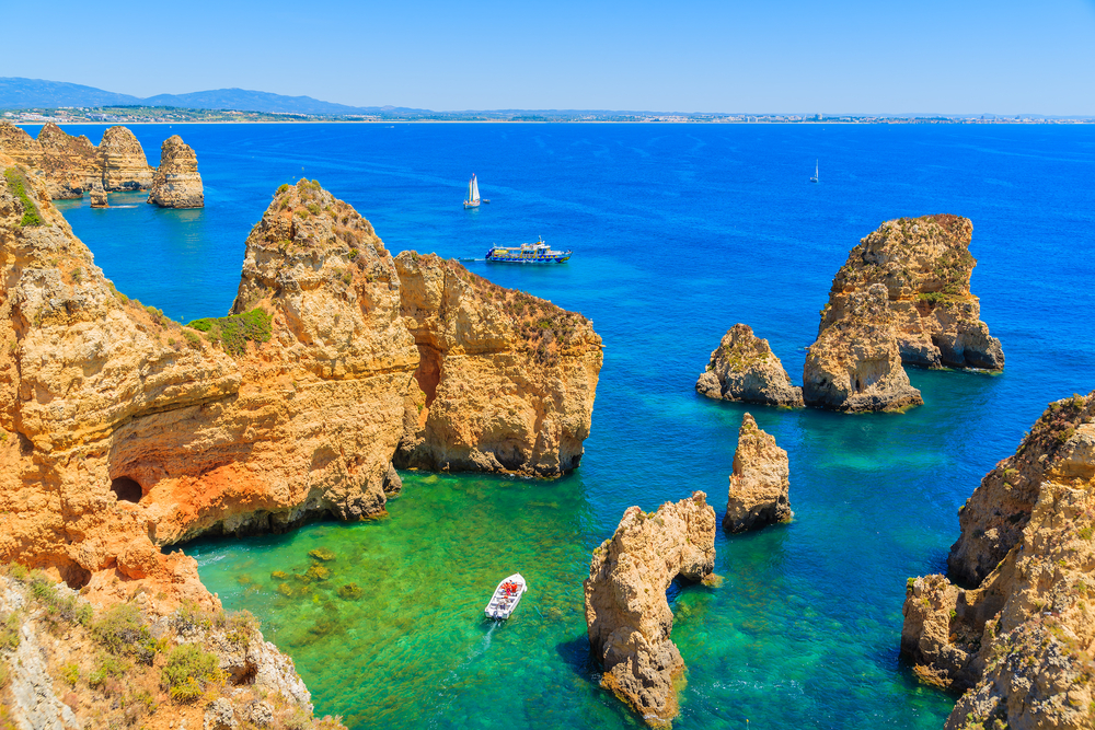 Costa de Algarve em Portugal