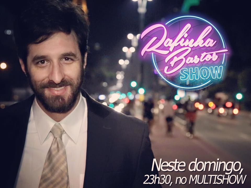 Talk show ao vivo de Rafinha Bastos estreia dia 17 de abril, no Multishow