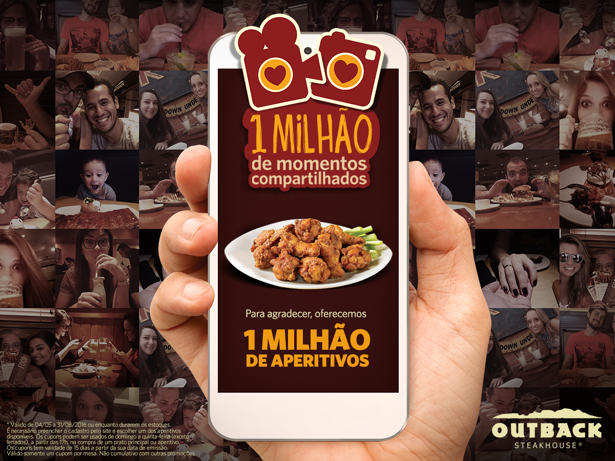 Promoções (antigo): Outback oferece um milhão de aperitivos de graça; confira como garantir o seu