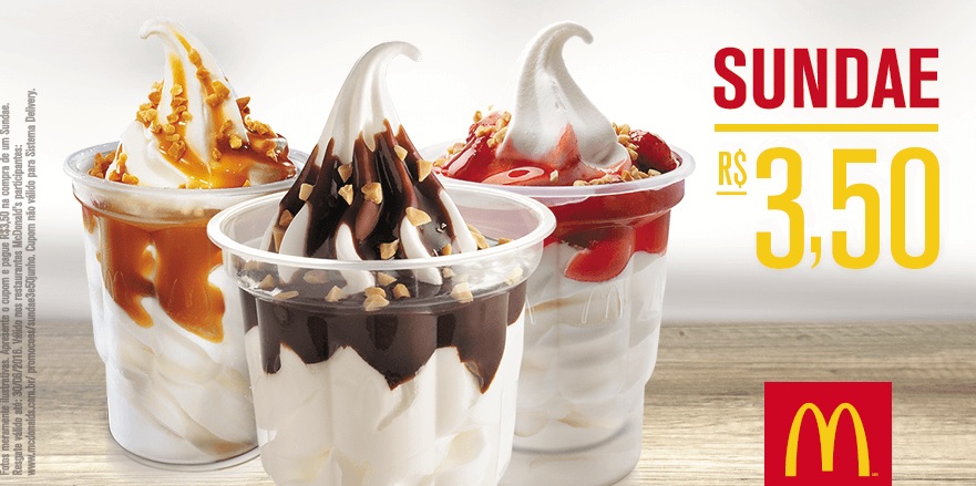 Promoções (antigo): Cupons dão descontos em Big Mac, sundae, casquinha e Mc Flurry no Mc Donald's 